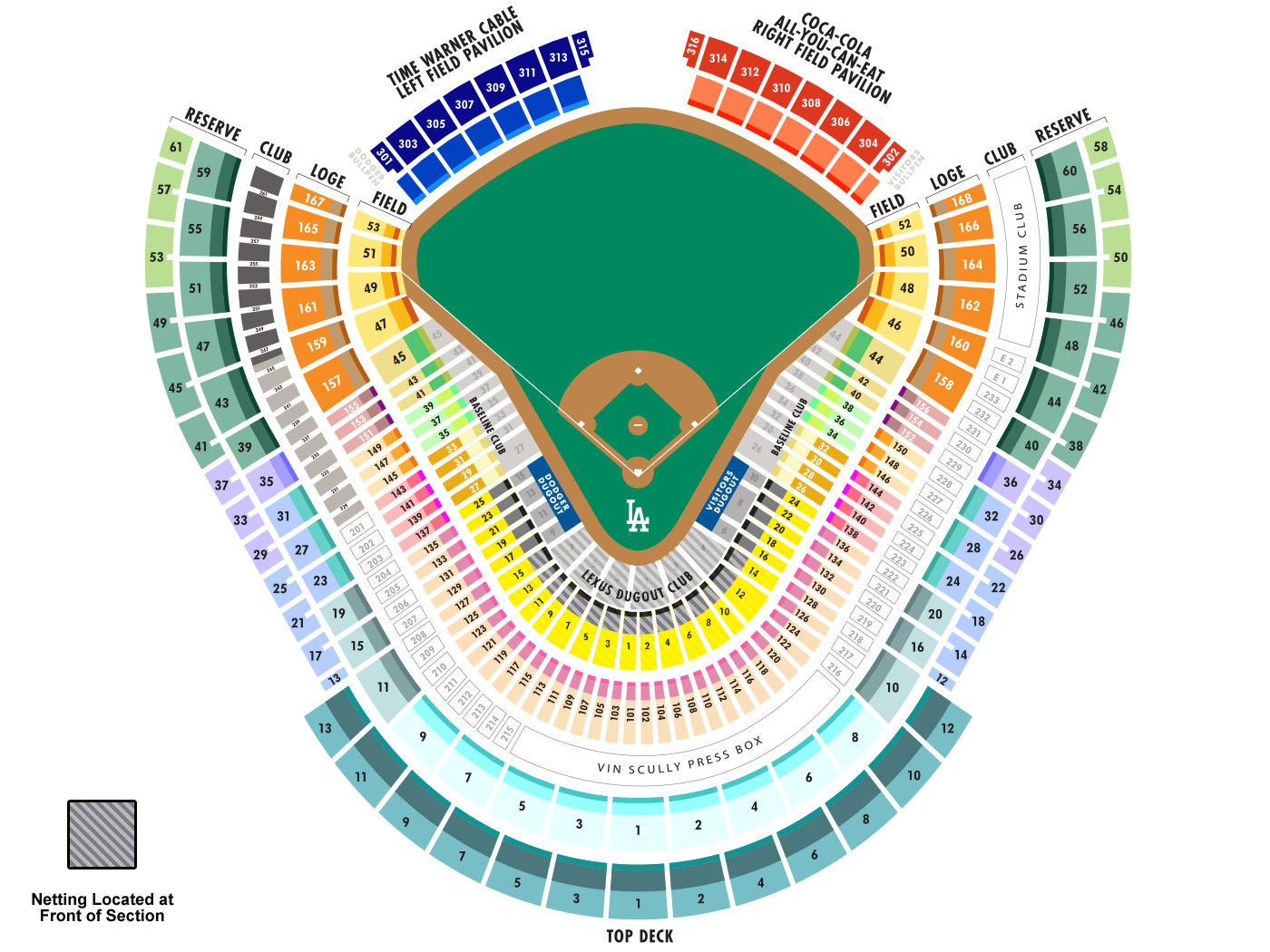 Dodger Stadium Seating Chart