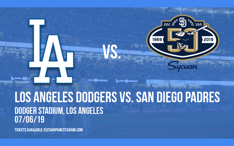 Los Angeles Dodgers vs. San Diego Padres at Dodger Stadium tickets Los Angeles Dodgers vs. San Diego Padres at Dodger Stadium