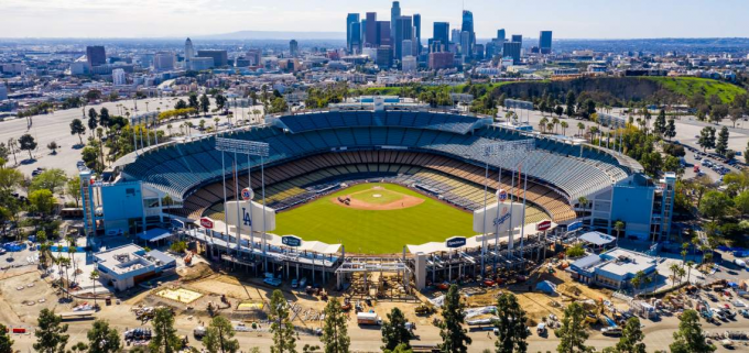 Los Angeles Dodgers vs. Los Angeles Angels of Anaheim at Dodger Stadium