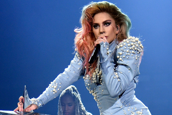 Lady Gaga at Dodger Stadium