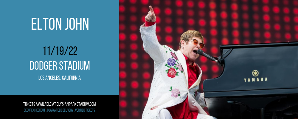 Elton John at Dodger Stadium tickets Elton John at Dodger Stadium