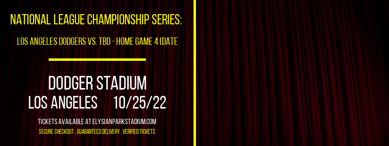 National League Championship Series: Los Angeles Dodgers vs. TBD at Dodger Stadium tickets National League Championship Series: Los Angeles Dodgers vs. TBD at Dodger Stadium